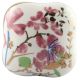 Pink Flower Square Ceramic Wine Stopper